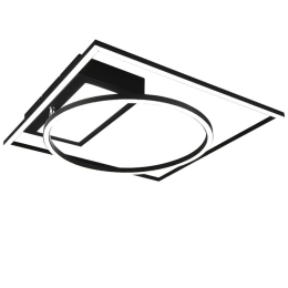 Φωτιστικό Οροφής - Πλαφονιέρα Downey 620510332 33W Led 64,5x86,5x89cm Black Mat Trio Lighting Μέταλλο