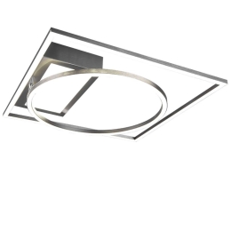 Φωτιστικό Οροφής - Πλαφονιέρα Downey 620510307 33W Led 64,5x86,5x89cm Nickel Mat Trio Lighting Μέταλλο