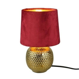 Φωτιστικό Επιτραπέζιο Sophia R50821010 1xE14 40W Φ16cm 26cm Red RL Lighting Κεραμικό,Ύφασμα