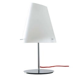 Φωτιστικό Επιτραπέζιο Ermes I-ERMES-L1 1xE27 Φ18cm 44cm White Luce Ambiente Design Γυαλί