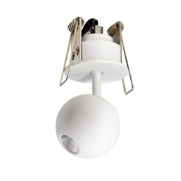 Σποτ Χωνευτό Led 1906 4.5W 3000K 110Lm White Στρόγγυλο Αλουμίνιο