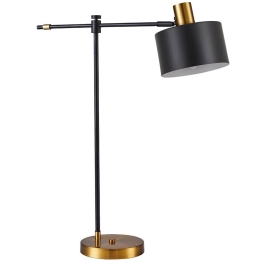 Φωτιστικό Επιτραπέζιο Adept 77-8341 43x16x56cm 1xE27 60W Black-Gold Homelighting Μέταλλο