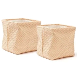 Καλάθια Αποθήκευσης (Σετ 2Τμχ) KC1000442 30x30x30cm Beige Kid'S Concept Πολυέστερ