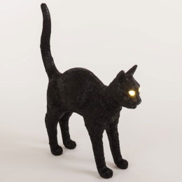 Επιτραπέζιο Φωτιστικό Jobby The Cat 15041 Black Seletti Πολυρεσίνη