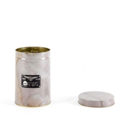 Κουτί Μεταλλικό Με Καπάκι Alumarble Round D11 h.15 Beige Seletti Μέταλλο