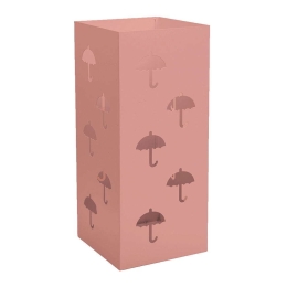 Ομπρελοθήκη Τετράγωνη 25-303 22x22x50cm Pink Pam&Co Ανοξείδωτο Ατσάλι
