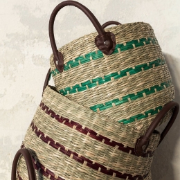 Καλάθι Laila 29x24 Green Nima Seagrass