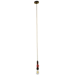 Φωτιστικό Οροφής Faucet 01414 1xΕ27 5x7,5x20cm Rust GloboStar