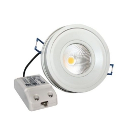 Σποτ Χωνευτό Bel1027 10W 2700K 700lm White Aca Στρόγγυλο Αλουμίνιο