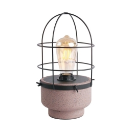 Επιτραπέζιο Φωτιστικό MK331T16RB 1ΧΕ27 D16XH29 Red-Black Aca Decor Τσιμέντο,Μέταλλο