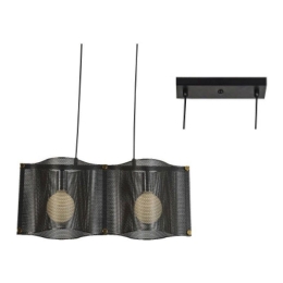 Φωτιστικό Οροφής - Ράγα HM842P57BK 2ΧΕ27 57Χ20ΧH120 Black Aca Decor Μέταλλο