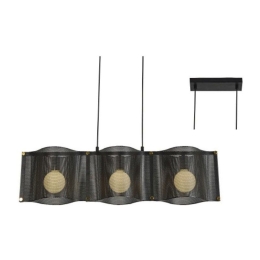 Φωτιστικό Οροφής - Ράγα HM843P85BK 3ΧΕ27 D27XH120 Black Aca Decor Μέταλλο