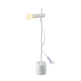 Επιτραπέζιο Φωτιστικό OD581T58W 1XE14 D9XH58CM Hera White Aca Decor Μάρμαρο