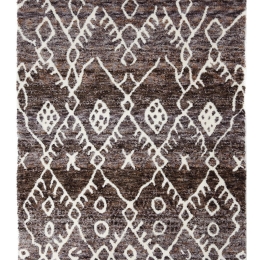 Χαλί Terra 5002/38 Round Brown-Dark Grey Royal Carpet 154X154cm Round