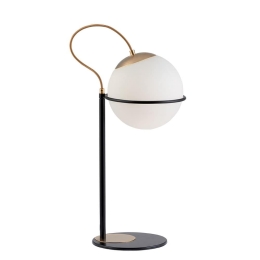 Επιτραπέζιο Φωτιστικό Ferero 3094100 Black-Gold Viokef Μέταλλο,Γυαλί