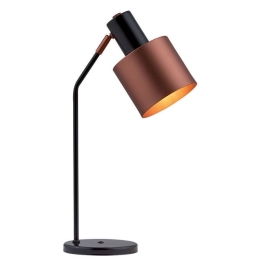 Επιτραπέζιο Φωτιστικό Dexter 4215900 Black-Copper Viokef Μέταλλο
