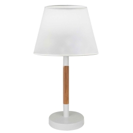Επιτραπέζιο Φωτιστικό Villy 4188100 White Viokef Ξύλο,Ύφασμα