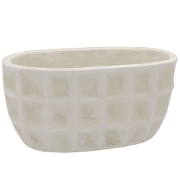 Κασπώ 06-00-21518 30,5x13x15cm Beige-Ecru Marhome Κεραμικό