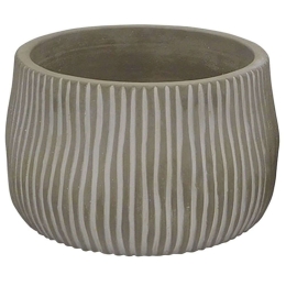 Κασπώ 06-00-23407 Φ19x11cm Grey Marhome Κεραμικό