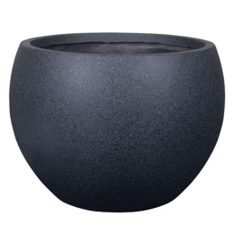 Κασπώ Πήλινο 06-00-22906-S Φ30x23cm Black Marhome Πηλός