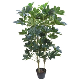 Τεχνητό Φυτό Σε Γλάστρα Σεφλέρα 04-00-18714 128cm Green Marhome Συνθετικό Υλικό
