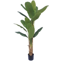Τεχνητό Δέντρο Σε Γλάστρα Μπανανιά 04-00-18813 190cm Green Marhome Συνθετικό Υλικό