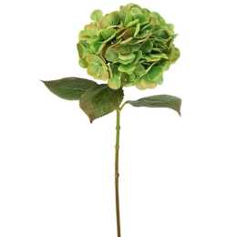 Τεχνητό Λουλούδι Ορτανσία 00-00-18745-2 60cm Green-Orange Marhome Συνθετικό Υλικό