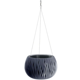 Κασπώ Κρεμαστό Sandy Bowl 09-DSK240WS-S433 Φ23,8x16,1cm Anthracite Marhome Πλαστικό