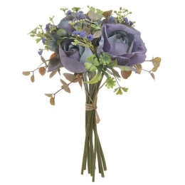 Μπουκέτο Λουλουδιών 3-85-758-0004 Υ28cm Purple Inart Πλαστικό