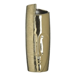 Βάζο Φιγούρα 3-70-146-0487 12,5x11,5x33cm Gold Inart Κεραμικό
