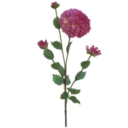 Διακοσμητικό Κλαδί-Λουλούδι 3-85-084-0169 80cm Green-Purple Inart Ύφασμα