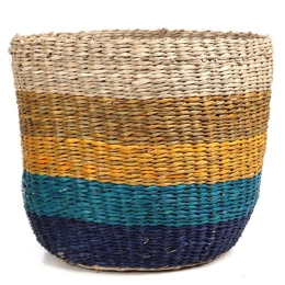 Καλάθι July Large 0510069 (28x25) Natural-Multi Soulworks Seagrass