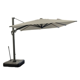 Ομπρέλα Επαγγελματική Γωνιακή Roma/C Deluxe 01-00-2849 Με Φως 3x3x3m Grey-Beige