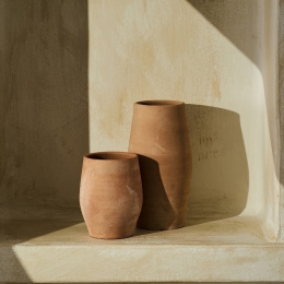 Βάζα Πήλινα Kaya 154 (Σετ 2τμχ) 10x16cm & 12x25cm Terra Gofis Home Πηλός
