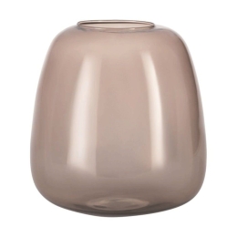 Βάζο Γυάλινο Delnite 421082 Φ23x24,5cm Brown Eglo Γυαλί