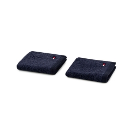 Πετσέτες Legend 220838 (Σετ 2τμχ) Dark Blue Tommy Hilfiger Σετ Πετσέτες 30x30cm 100% Βαμβάκι