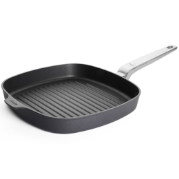 Γκριλιέρα Αντικολλητική Diamond Lite Pro 2628-1DLPI 28x28cm Black Woll 28cm Αλουμίνιο