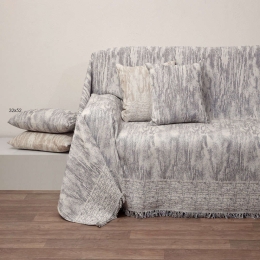 Ριχτάρι Ζακάρ Des.1532 Grey Anna Riska Two-seater 180x240cm 100% Βαμβάκι
