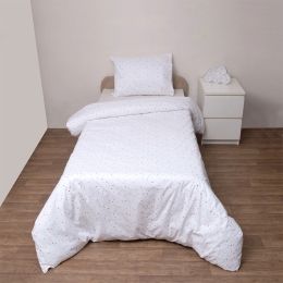 Σεντόνια Παιδικά Ρέα (Σετ 3τμχ) White Viopros Μονό 160x260cm 100% Βαμβάκι