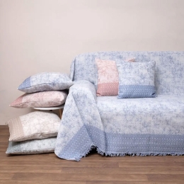 Ριχτάρι 3024 Blue Viopros Πολυθρόνα 180x150cm 100% Βαμβάκι