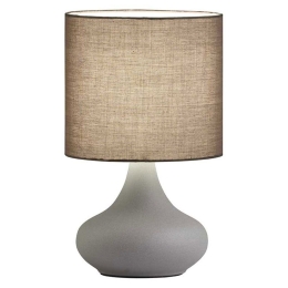 Επιτραπέζιο Φωτιστικό D200 Lana 4152900 Grey Viokef Μέταλλο,Ύφασμα