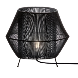 Επιτραπέζιο Φωτιστικό Zaira 4214201 Black Viokef Σχοινί,Μέταλλο