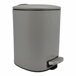 Κάδος Απορριμμάτων Soft Close 5Lt  827459 25,2x20x27cm Grey Ankor Ανοξείδωτο Ατσάλι