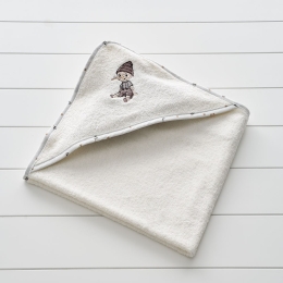 Κάπα Βρεφική Pinocchio White-Beige Vesta Home