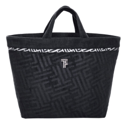Τσάντα Παραλίας Icon 40x68x40 Black Feel & Touch