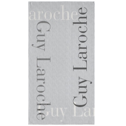 Πετσέτα Θαλάσσης Velour Printed 2501 04 Light Grey Guy Laroche Θαλάσσης 100x175cm Βαμβάκι-Πολυέστερ