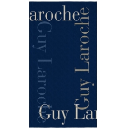 Πετσέτα Θαλάσσης Velour Printed 2501 05 Dark Blue Guy Laroche Θαλάσσης 100x175cm Βαμβάκι-Πολυέστερ