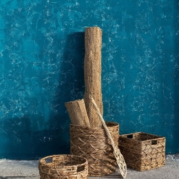 Καλάθι Zoya 45x64 Natural Nima Υδροϋάκινθος