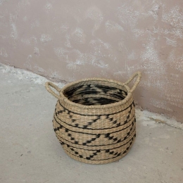 Καλάθι Samira 34x30 Natural-Black Nima Seagrass