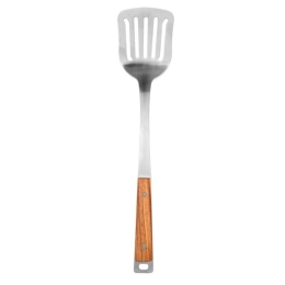 Σπάτουλα Τρυπητή Ανοξείδωτη Allure 01-27889 7,6x7,6x37cm Inox-Natural Estia Ατσάλι,Ξύλο